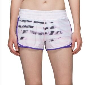 Lululemon white and purple Super Squad short women’s 4